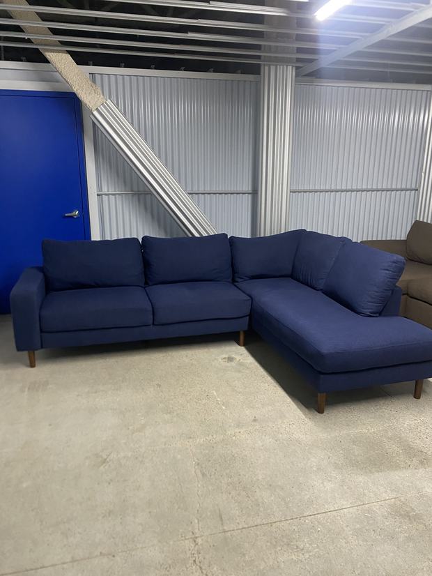 Navy Structube sectional sofa for sale in Toronto — Sofa Cycle Canada